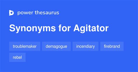 synonyms for agitator